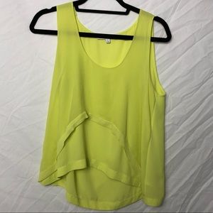 lime green tank top
